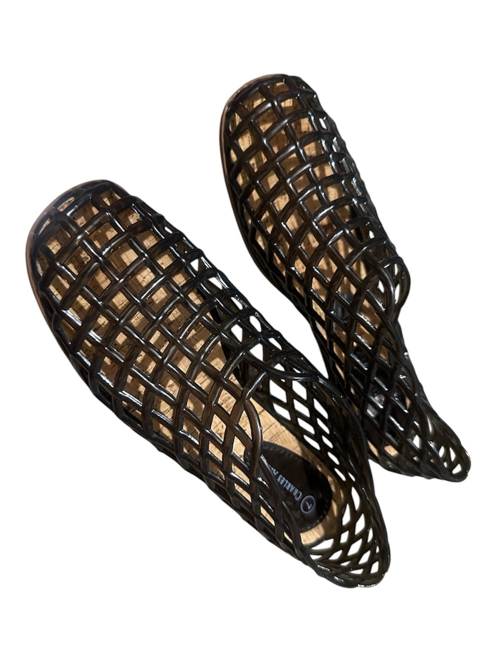 Unbranded Women's Black Lattice Slip-On Flats